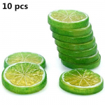 10 tk v&otilde;ltsitud sidruni viiluga sidruniplokk kunstvilja v&auml;ga simulatsiooniga elutruu mudel kodupeo kaunistamiseks