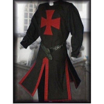 S~4XL Suures suuruses meeste keskaegne cosplay kost&uuml;&uuml;m v&ouml;&ouml;mantlitega Templir&uuml;&uuml;tli ristis&otilde;dija pintsaku pikkade varrukatega taasesitus 4XL&Medieval costume gray