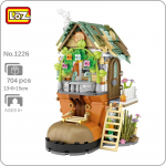 LOZ 1226 Metsamaja Kingamaja J&auml;nese Loomade Lillepuu 3D Mudel DIY Mini klotsid Tellised Ehitusm&auml;nguasi lastele Kingitus ilma karbita