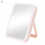 P&ouml;&ouml;ratav mitmeotstarbeline LED vanitypeegel Kvaliteetne Micro USB meik 1 valge