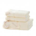 Mikrokiust k&auml;ter&auml;tikute komplekt Luksuslik pitsiga tikitud vannir&auml;tikute kinkekomplekt N&auml;or&auml;tikute vannir&auml;tik Kiiresti kuivavad froteer&auml;tikud Vannitoa 1/3tk komplekt 34x75cmx2 70x140cmx1