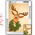 Teemantmaaling j&otilde;ulupuu j&otilde;ulupuu lumememm teemantmosaiik k&auml;sit&ouml;&ouml; teemanttikandid maalid Full Round 20X30CM