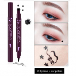 Veekindel Lasting 2-Head Star Moon Stamp Vedel silmapliiats Cosmetic 1#