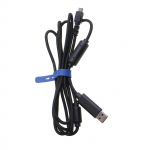 USB-kaabli kaabel Razer Wildcat / Razer Raiju PS4 m&auml;ngupuldi m&auml;ngukontrolleri asendusjuhtme jaoks must/valge/roosa must