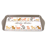 Les Tr&eacute;sors De Lily [A1094] &ndash; Melamiinist koogialus  Cats  roosa taupe (Mj&auml;u mj&auml;u) - 30. 5x15 cm hall