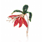 Blucome elegantne nartsissist kivipross naistele Unisex tsirkooniumlehtedest peopross, kingitused