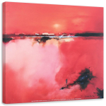L&otilde;uenditr&uuml;kk Red Abstraction Watercolor 30x30 punane
