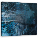 L&otilde;uendiprint Woman Face Blue Akvarell 30x30 sinine