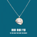 RUI RUI YU isiksus, mittet&auml;ielik kuju, kirjanduslik retropunk hip-hop titaanist terasest kaelakee 1 PC