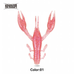 Kingdom FS Shrimp Pehme peibutis 50mm 63mm 76mm Shrimp Lobster Pehme plastist kalap&uuml;&uuml;gis&ouml;&ouml;t Vooblerid Bass Pehme Silikoon 1.1g-9pcs