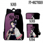 Naiste k&auml;ekott ja seljakott Demon Slayer seljakott &otilde;lakott Pliiatsikott Lapsed Poisid T&uuml;drukud Multifilm Anime Kimetsu No Yaiba Tomioka Giyuu Koolikott One Size hall v&auml;rv