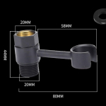 1tk bidee pihusti hoidik 360&deg; p&ouml;&ouml;ratav 80*44*20mm bideekronstein h&otilde;be