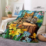 3D kassiprintimine tekk mood hoiab soojas tekk Lamedad koostisosad pehmed ja mugavad kodune reisivooditekk s&uuml;nnip&auml;evakingitus 180x230cm