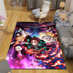 Demon Slayer vaip &otilde;ues vaip lapsed magamistoas k&ouml;&ouml;givaibad p&otilde;randamatt elutuba anime multifilmi p&otilde;randavaip 120cm x 160cm