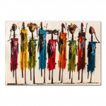 Abstraktsed Aafrika naise &otilde;limaal l&otilde;uendil Plakatid ja v&auml;ljatr&uuml;kid Seinakunst portreepildid elutoa kodukaunistuseks Ilma raamita 21*30cm