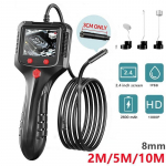 T&ouml;&ouml;stuslik videomonitor 8 mm endoskoopkaamera 1080P 2,4-tolline HD IPS-ekraaniga veekindel kontrollkaamera 6 LED-tulega 2M