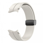 Silikoonrihm Samsung Galaxy Watch 5/4 44mm 40mm kella5 Pro 45mm magnetpandlaga k&auml;ekella jaoks 4 Classic 42mm 46mm Galaxy watch 4 40mm lumivalge v&auml;rv