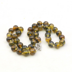 10 mm &uuml;mmargune kollane draakonitriibuline ahhaat oon&uuml;ks kaelakee looduslikust kivist naistele, t&uuml;drukutele k&auml;sitsi valmistatud kaelariided, DIY moeehte valmistamise kujundus