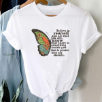 (Aasia suurus) Naiste prinditud multifilm Butterfly Sweet 90s Tee Top Mood T-s&auml;rk Riietus Vabaaja l&uuml;hikeste varrukatega Naiste Graafiline T-s&auml;rk S