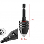Mini v&otilde;tmeta puuripadrun 0,3&ndash;8 mm isepinguvad elektrilised puuriotsad tsangide kinnitust&ouml;&ouml;riistad 1/4 kuuskantvarrega kiirvahetusmuundur 0.8-8mm