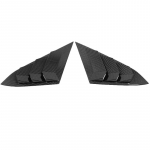 Honda Civicu 10. p&otilde;lvkonna 4dr sedaan 2016 jaoks - ABS-plastist tagaklaasi kolmnurkluugid, katte trimm 2 tk/komplekt auto style 3