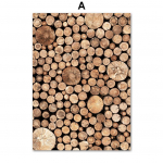 Loodusmaastiku plakat Hommikuvaade j&auml;rvele puidust palgid rand muru pits lilled rebane seinakunstitr&uuml;kk l&otilde;uendimaal elutoa sisustus A4 21X30cm No Framed