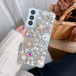 Luksuslik Bling Rhinestone telefoni&uuml;mbris Samsung Galaxy S23 S22 Ultra S21 Plus S20 FE S9 pluss A12 A22 A32 A52 A72 A13 A53 A14 A24 A34 A54 teemantkaanega Samsung A34