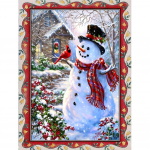 5D DIY teemantmaaling lumememm ristpistes komplekt Mosaiik Teemanttikandid Roos T&auml;is&uuml;mmargune/ruudukujuline puur Kodukaunistus Round 30x40cm