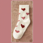 Naaritsa fliisist sokid Naiste keskmise toruga sokid talve paksud sokid karvased sokid pluss samet paksud korallifliisist magamissokid naiste sokid one size