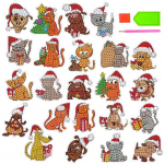 1 komplekt teemantmaali kleebis Ise ise j&otilde;ulukleebiste komplekt pleekimiskindel kivist kleebis Christmas