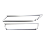 2 tk auto kliimaseadme v&auml;ljalaskeava ventilatsiooni kleebiste kate Volkswagen VW Golf 7 7.5 MK7 MK7.5 LHD 2013 - abs chrome gray