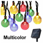 1 tk p&auml;ikesepatarei v&auml;lisvalgustid, 20 LED-i kristallgloobuse tuled, veekindlad p&auml;ikesepatarei haldjavalgustid j&otilde;uluramadaani aiakujunduseks