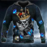 Kevad-s&uuml;gis meeste r&otilde;ivad Viking Hoodies Pusa 3D Prindiga Skull Angel Streetwear Vintage pikkade varrukatega meeste pullover jakid XXXL