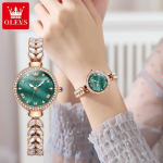 Uus OLEVS kaubam&auml;rgiga k&auml;ekell, kerge luksuslik k&auml;ev&otilde;ruga kvartskell Niche seenior naiste k&auml;ekell