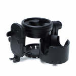 2/3-&uuml;hes beebik&auml;ru tarvikud Pudelihoidja Mitmes stiilis Universaalne kolmerattavankri veetassi mobiiltelefoni- ja joogihoidja must