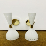 1950. aastate keskpaiga messingist Itaalia Diabolo seinalambid, lambipirnid