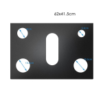 1 pliidiplaadi kate, pliidi &uuml;laosa kaitse, korduvkasutatav pliidikate gaasipliidi jaoks, gaasipliidiga &uuml;hilduv mittenakkuva pliidi vooder 0.2mm - Black