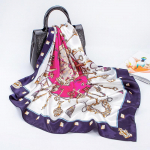 Kvaliteetsed luksuslikud siidist sallid peapael Sallid kaelasall naistele kett siidist sall naiste dekoratiivne sall 90*90cm