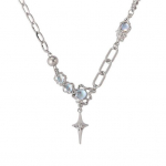 Elegantsed naiste kunstp&auml;rlid v&auml;rvilised helmed kaelakee liblika kujuga ripats kaelakee ehe kingitus E