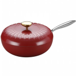 Wok kaanega, Ultra Non Stick kaanega pann, Maifan Stone Pot s&uuml;gav pann APEO- ja PFOA-vaba, alumiiniumist segamispann, induktsioon