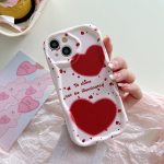 Armas silikoonist &uuml;mbris Infinix Note 30 Pro Xiaomi Redmi Note 12 11 iPhone 15 14 Samsung A54 A34 Funda v&auml;rvitud koomiksi punasele s&uuml;damekaanele Pehme TPU kaitseraud Infinix Hot 10 Play