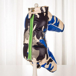 Talvine soojendusega koerajope Lemmikloomakoerte kost&uuml;&uuml;mide kutsika kerge nelja jalaga kapuutsiga mantel riided kaisukarule Big Combinaison suusale M-12