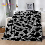 3D Metsiku Leopardi Prindiga Seeria Pehme Palus Tekk, Flanellist Tekk Visketekk Elutuppa Magamistuppa Voodile Diivanile Piknikukate Lastele 75x100cm (30x40inch)