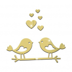 Akr&uuml;&uuml;list seinakleebis Lai lind akr&uuml;&uuml;list pealekandmine Kulumiskindlad peeglikleebised Seinakleebised Kodukaunistus punane