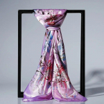 90x90cm moodne siidist satiinist naiste sall Peapael, ruudukujulised sallid ja kaelar&auml;tikud 90x90cm