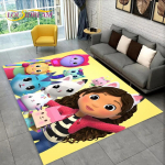 Armas Gabbys Dollhouse multifilmi vaibavaip kodu elutuppa magamistoa diivani uksemati sisekujundus, laste m&auml;nguala vaip libisemiskindel p&otilde;randamatt 100x150cm