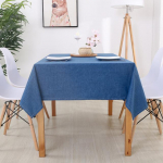Kodu Dekoratiivne laudlina Ristk&uuml;likukujulised laudlinad S&ouml;&ouml;gilaua kate &Uuml;hev&auml;rviline puuvillane linane laudlina s&ouml;&ouml;gilaua kate 130x220cm sinine