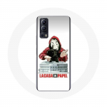 Vivo Y72 &uuml;mbris La casa de papel maski logo valgel taustal