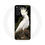 &Uuml;mbris Xiaomi Redmi Note 11 4G Cockatoos Parrots jaoks Valge puu peal