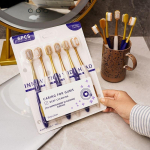 6 tk/komplekt Laia peaga hambahari Kodumajapidamises kasutatav unisex t&auml;iskasvanutele m&otilde;eldud pehmete harjastega hammaste puhastav hambahari Hambaravi suuhooldus 6pcs